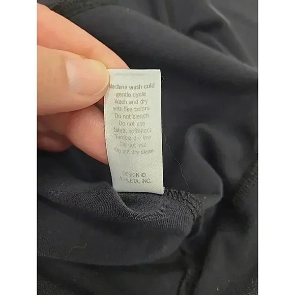 Athleta Knit Skirt Women's Size Small Black Ruffle Skirt - Picture 9 of 9